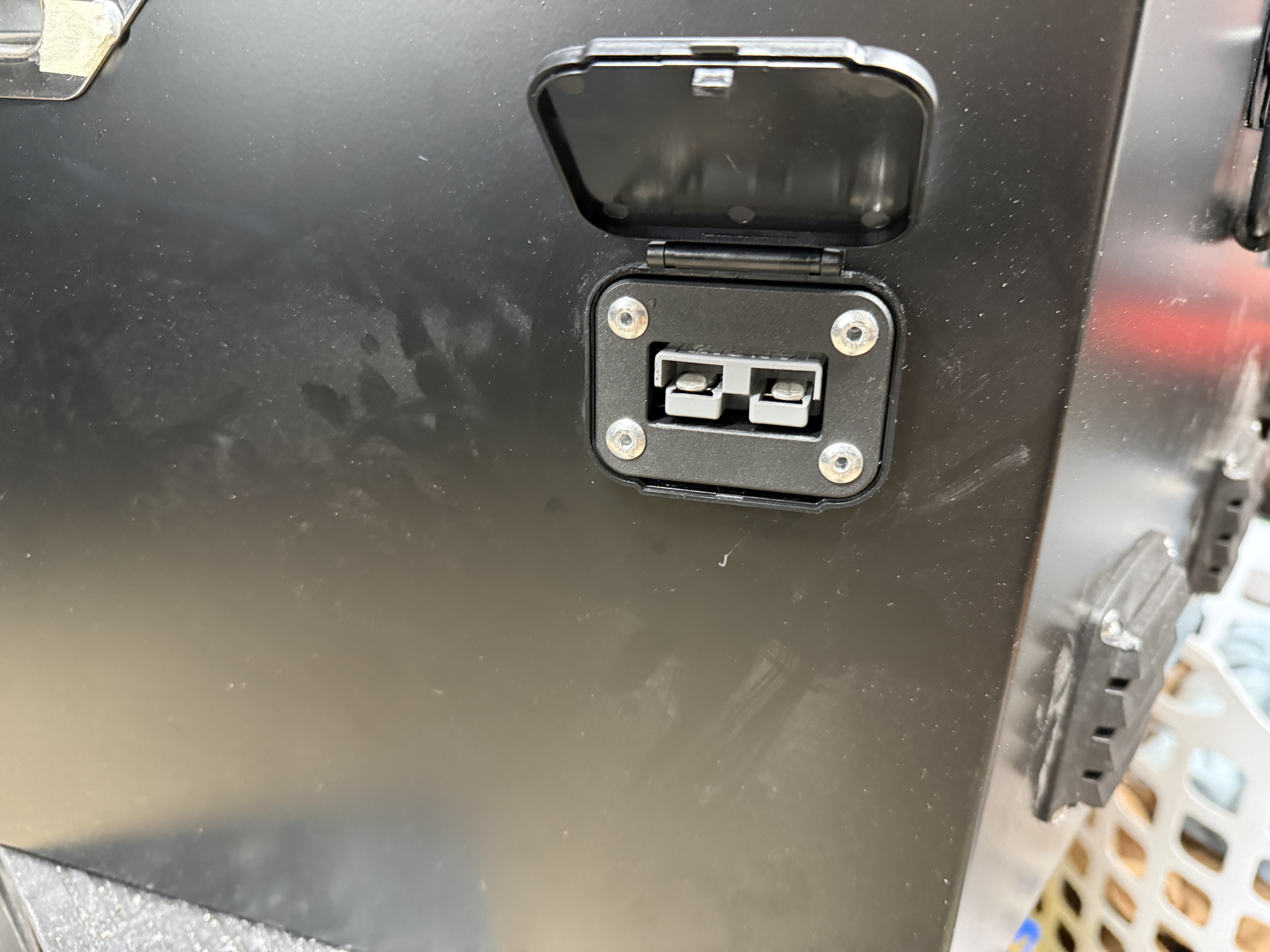 Complete system components angle view